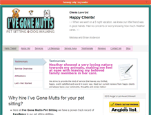 Tablet Screenshot of ivegonemutts.com